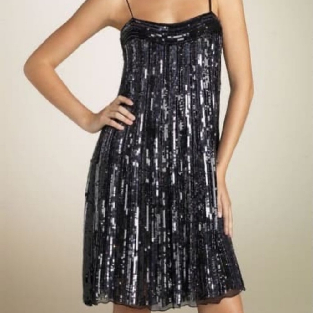 Stenay Gorgeous Vintage Black Sequin Dress